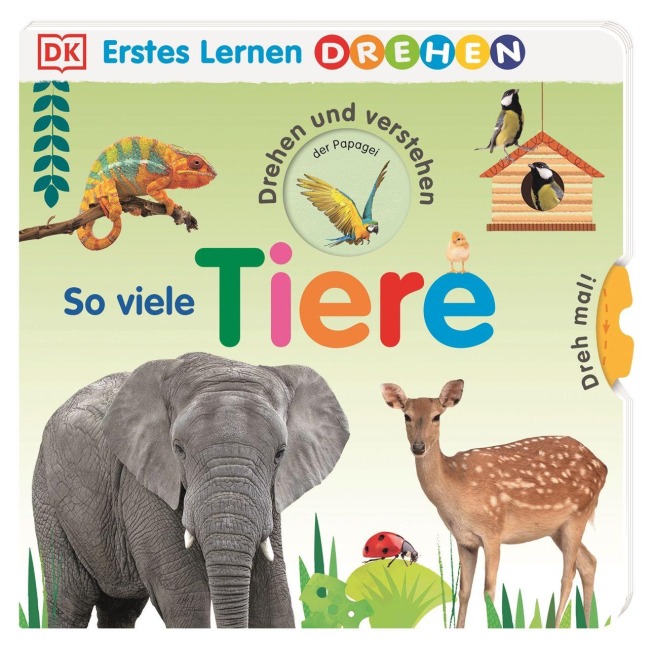 Erstes Lernen Drehen. So viele Tiere - 
