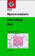 Cover-Bild zum Titel 'DAV Alpenvereinskarte 15/1 Totes Gebirge West 1 : 25 000 Wegmarkierungen und Skitouren' von ''