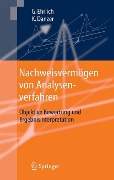 Cover-Bild zum Titel 'Nachweisvermögen von Analysenverfahren' von 'Günter Ehrlich, Klaus Danzer'