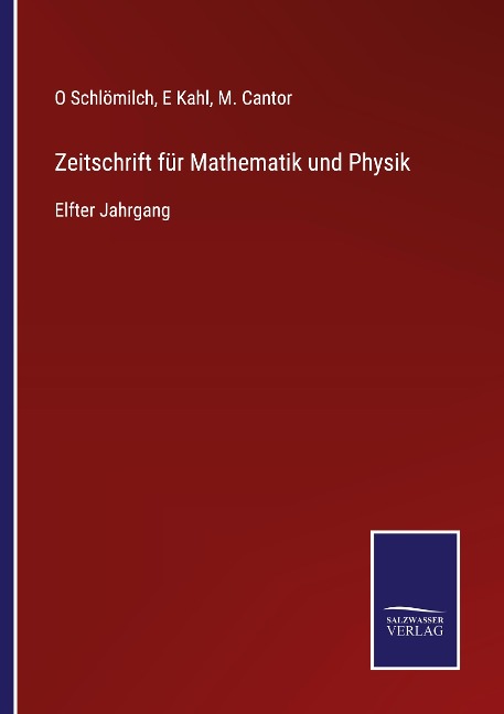 Zeitschrift für Mathematik und Physik - 