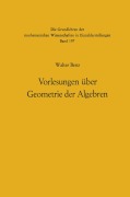 Cover-Bild zum Titel 'Vorlesungen über Geometrie der Algebren' von 'Walter Benz'