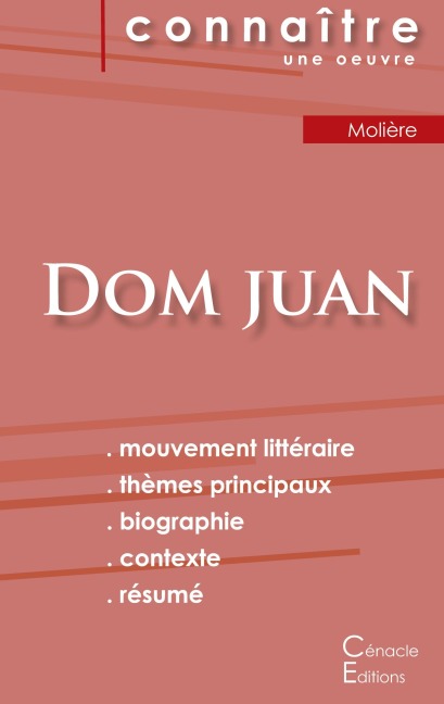 Fiche de lecture Dom Juan de Molière (analyse littéraire de référence et résumé complet) - Molière