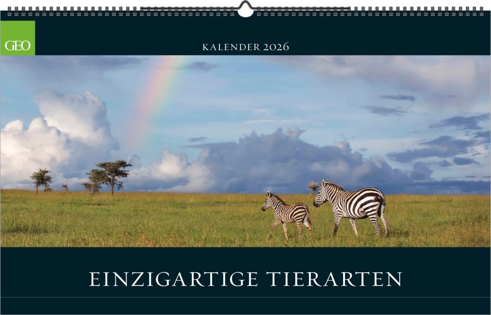 GEO Einzigartige Tierarten 2026 - Wand-Kalender - Tier-Kalender - Poster-Kalender - 58x36 - 