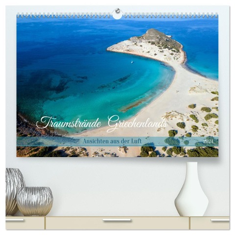Traumstrände Griechenlands (hochwertiger Premium Wandkalender 2024 DIN A2 quer), Kunstdruck in Hochglanz - Frauke Scholz