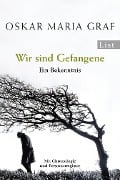 Cover-Bild zum Titel 'Wir sind Gefangene' von 'Oskar Maria Graf'
