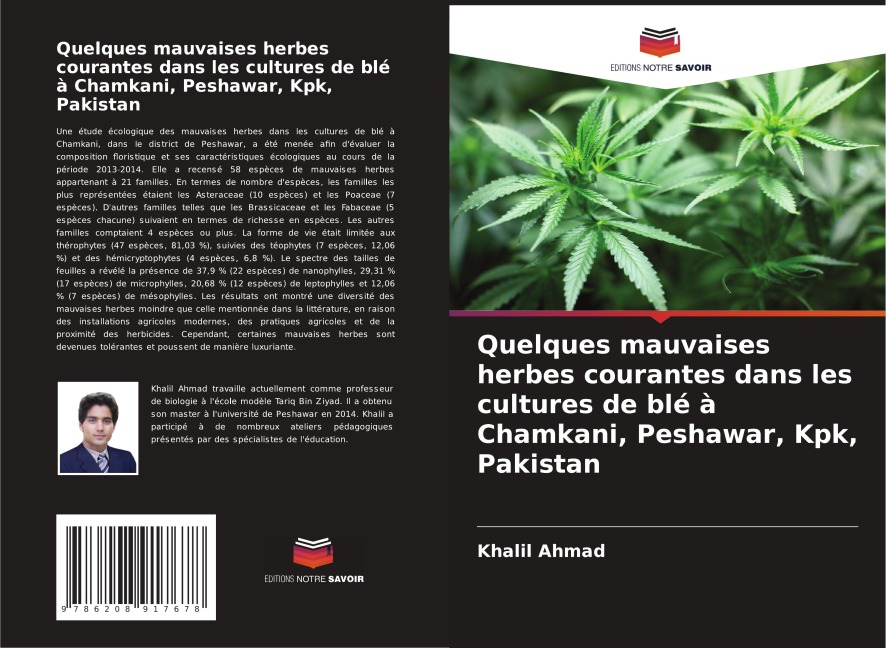 Quelques mauvaises herbes courantes dans les cultures de blé à Chamkani, Peshawar, Kpk, Pakistan - Khalil Ahmad
