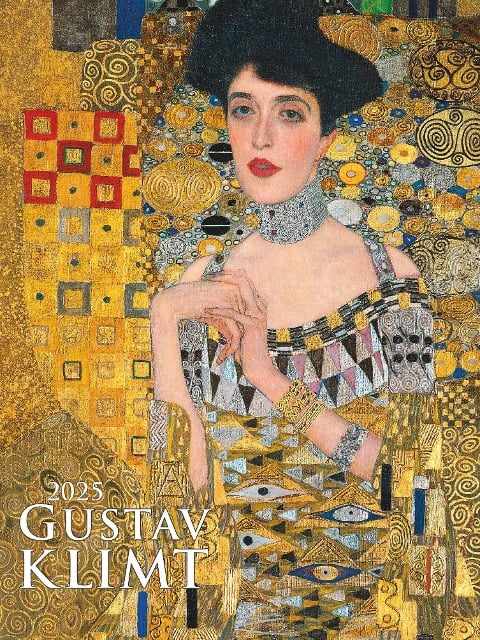 Gustav Klimt 2025 - Bild-Kalender 42x56 cm - Kunst-Kalender - Metallicfolienveredelung - Wand-Kalender - Malerei - Alpha Edition - 