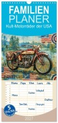 Cover-Bild zum Titel 'Familienplaner 2027 - Kult-Motorräder der USA mit 5 Spalten (Wandkalender, 21 x 45 cm) CALVENDO' von 'Erich Ruczkowski'