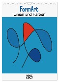 FormArt - Linien und Farben (Wandkalender 2025 DIN A4 hoch), CALVENDO Monatskalender - Franco Tessarolo