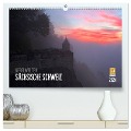 Nebelwelten Sächsische Schweiz (hochwertiger Premium Wandkalender 2024 DIN A2 quer), Kunstdruck in Hochglanz - Dirk Meutzner