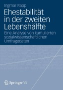 Cover-Bild zum Titel 'Ehestabilität in der zweiten Lebenshälfte' von 'Ingmar Rapp'