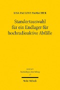 Cover-Bild zum Titel 'Standortauswahl für ein Endlager für hochradioaktive Abfälle' von 'Lisa Pauline Hamacher'