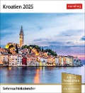 Kroatien Sehnsuchtskalender 2025 - Wochenkalender mit 53 Postkarten - 