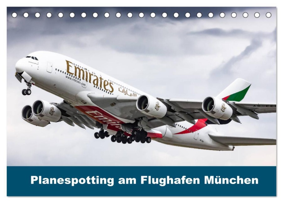 Planespotting am Flughafen München (Tischkalender 2025 DIN A5 quer), CALVENDO Monatskalender - Konrad Eger