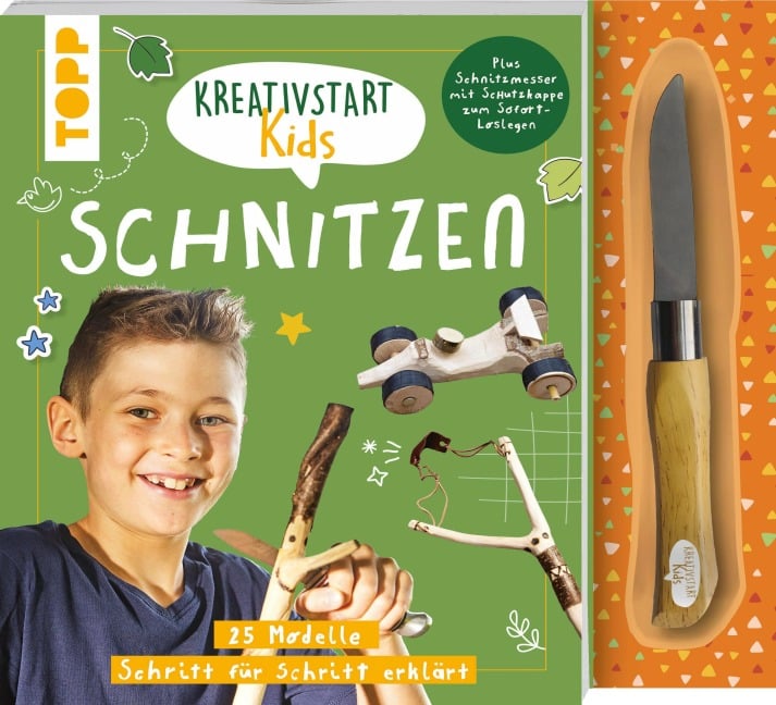 Kreativstart Kids Schnitzen. Anleitungsbuch und Material - Markus Stickling, Sascha Kempter