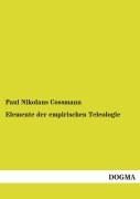 Cover-Bild zum Titel 'Elemente der empirischen Teleologie' von 'Paul Nikolaus Cossmann'