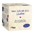Cover-Bild zum Titel 'Was ich an dir liebe - Die einzigartige Überraschungsbox' von ''