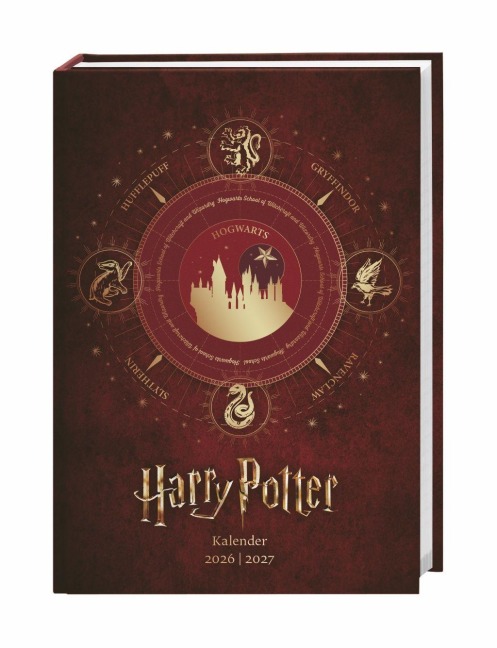 Harry Potter 17-Monats-Kalenderbuch A5 2027 - 17 Monate. Von August 2026 bis Dezember 2027 - 