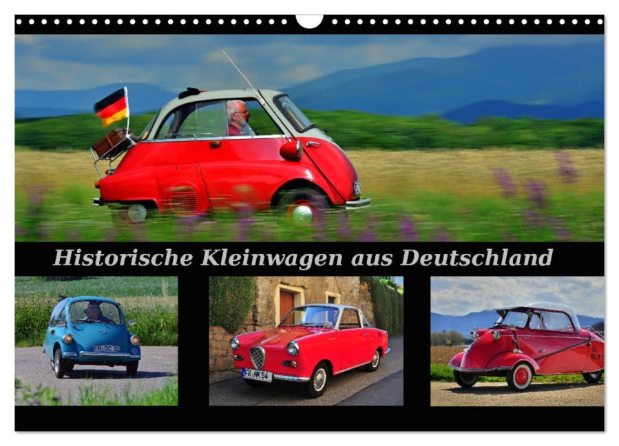Historische Kleinwagen aus Deutschland (Wandkalender 2026 DIN A3 quer), CALVENDO Monatskalender - Ingo Laue