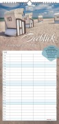 Familienplaner Seeblick 2026 - Familien-Timer 22x45 cm - mit Ferienterminen - 4 Spalten - Wand-Planer - mit vielen Zusatzinformationen - Alpha Edition - 