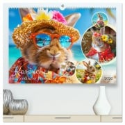 Cover-Bild zum Titel 'Kaninchen auf modischer Mission (hochwertiger Premium Wandkalender 2026 DIN A2 quer), Kunstdruck in Hochglanz' von 'Rose Hurley'