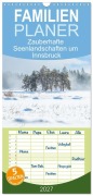 Cover-Bild zum Titel 'Familienplaner 2027 - Zauberhafte Seenlandschaften um Innsbruck mit 5 Spalten (Wandkalender, 21 x 45 cm) CALVENDO' von 'Elisabeth Horak-Auer'