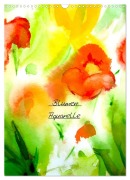 Cover-Bild zum Titel 'Blumenaquarelle (Wandkalender 2026 DIN A3 hoch), CALVENDO Monatskalender' von 'Maria-Anna Ziehr'