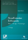 Cover-Bild zum Titel 'NotarFormulare Erbbaurecht' von 'Harald Wilsch'