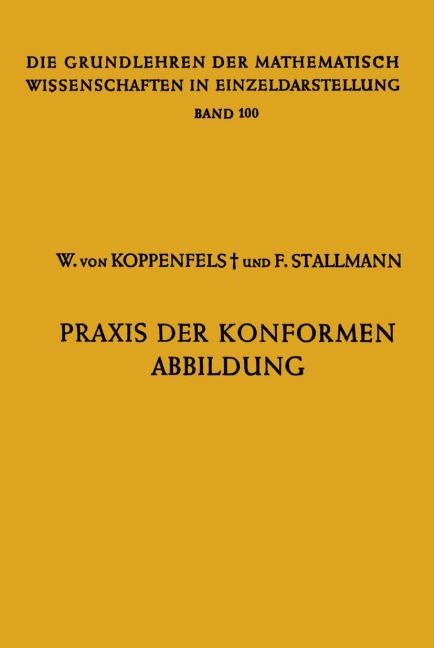Praxis der Konformen Abbildung - Friedemann Stallmann, Werner Von Koppenfels