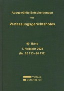 Cover-Bild zum Titel 'Ausgewählte Entscheidungen des Verfassungsgerichtshofes' von ''