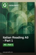 Cover-Bild zum Titel 'GenusFit: Italian Reading A0' von 'GenusFit Editors Office'