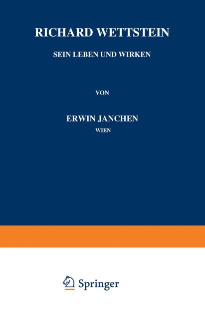 Richard Wettstein - Erwin Janchen