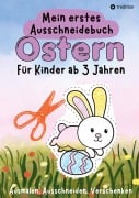 Cover-Bild zum Titel 'Ausschneidebuch Ostern für Kinder - Osterbilder Ausmalen, Ausschneiden und Verschenken - Osterbasteln mit Schere' von 'Millie Meik'