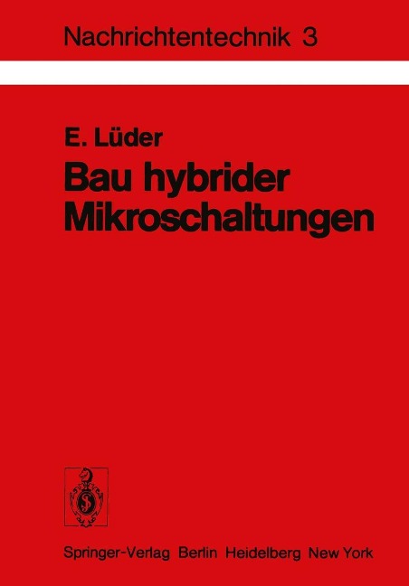 Bau hybrider Mikroschaltungen - E. Lüder