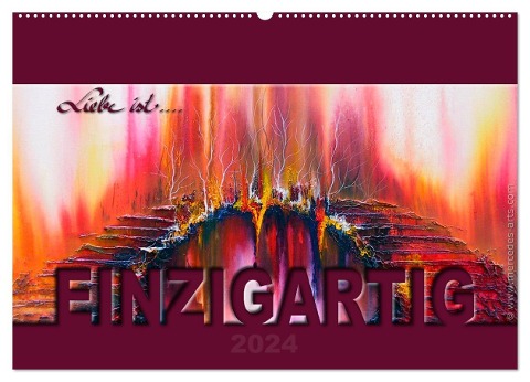 Liebe ist... Einzigartig (Wandkalender 2024 DIN A2 quer), CALVENDO Monatskalender - Mercedes De. Rabena