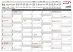 Cover-Bild zum Titel 'Tafelkalender A4 Hardcover beidseitig 2027' von ''