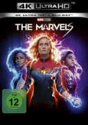 Cover-Bild zum Titel 'The Marvels UHD + Blu-ray' von 'Nia Dacosta, Megan McDonnell, Elissa Karasik, Gene Colan, Roy Thomas'