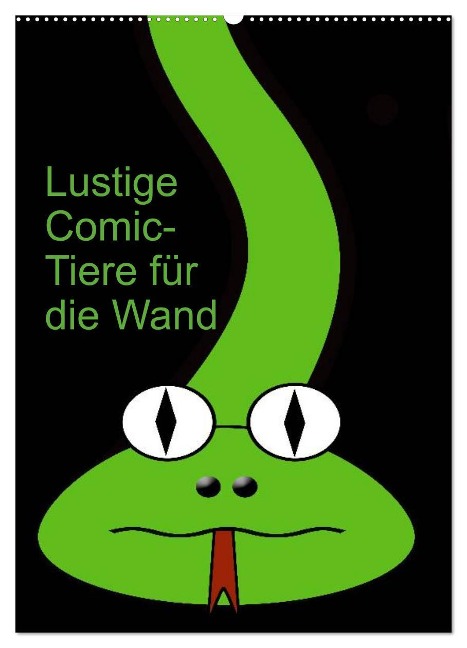 Lustige Comic-Tiere für die Wand (Wandkalender 2025 DIN A2 hoch), CALVENDO Monatskalender - Claudia Burlager