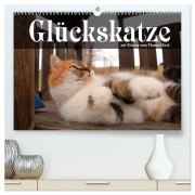 Cover-Bild zum Titel 'Glückskatze - Mit Zitaten zum Thema Glück (hochwertiger Premium Wandkalender 2026 DIN A2 quer), Kunstdruck in Hochglanz' von 'Michael Gsödl'