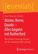 Cover-Bild zum Titel 'Atome, Kerne, Quarks - Alles begann mit Rutherford' von 'Hans Paetz gen. Schieck'