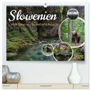 Cover-Bild zum Titel 'Slowenien - Wilde Bären und zauberhafte Natur (hochwertiger Premium Wandkalender 2026 DIN A2 quer), Kunstdruck in Hochglanz' von 'Robin Müller'