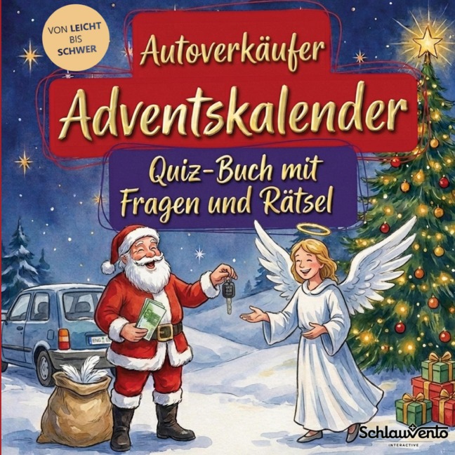 Autoverkäufer-Adventskalender: Quiz-Buch mit Fragen und Rätsel - Schlauvento Interactive
