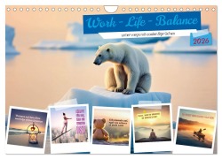 Cover-Bild zum Titel 'Work - Life - Balance - unterwegs mit coolen Sprüchen (Wandkalender 2026 DIN A4 quer), CALVENDO Monatskalender' von 'Susan Michel'