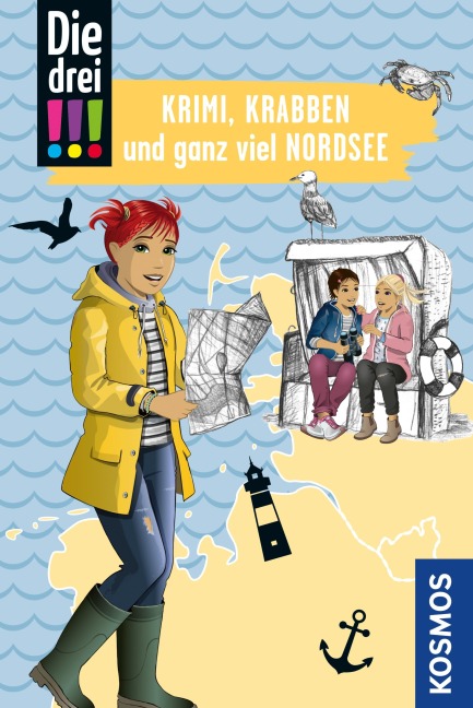 Die drei !!! Krimi, Krabben und ganz viel Nordsee (drei Ausrufezeichen) - Julie Bender
