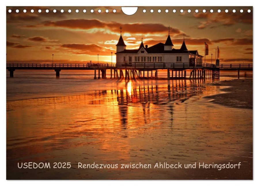 Usedom 2026 Rendezvous zwischen Ahlbeck und Heringsdorf (Wandkalender 2026 DIN A4 quer), CALVENDO Monatskalender - Marko Knuth
