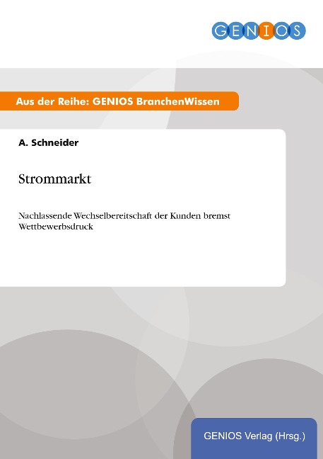 Strommarkt - A. Schneider