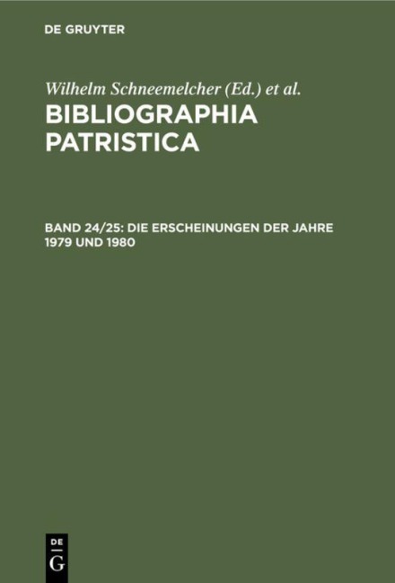 Die Erscheinungen der Jahre 1979 und 1980 - 