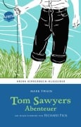 Cover-Bild zum Titel 'Tom Sawyers Abenteuer' von 'Mark Twain'