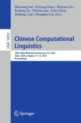 Cover-Bild zum Titel 'Chinese Computational Linguistics' von ''