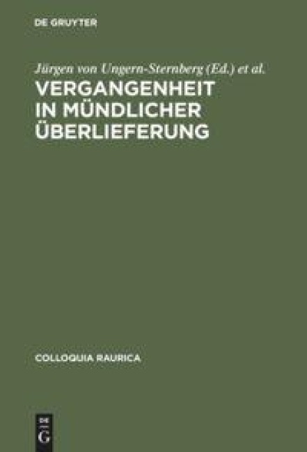 Vergangenheit in mündlicher Überlieferung - 